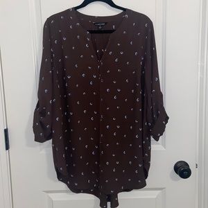 2X 41 Hawthorn brown long sleeved tunic top